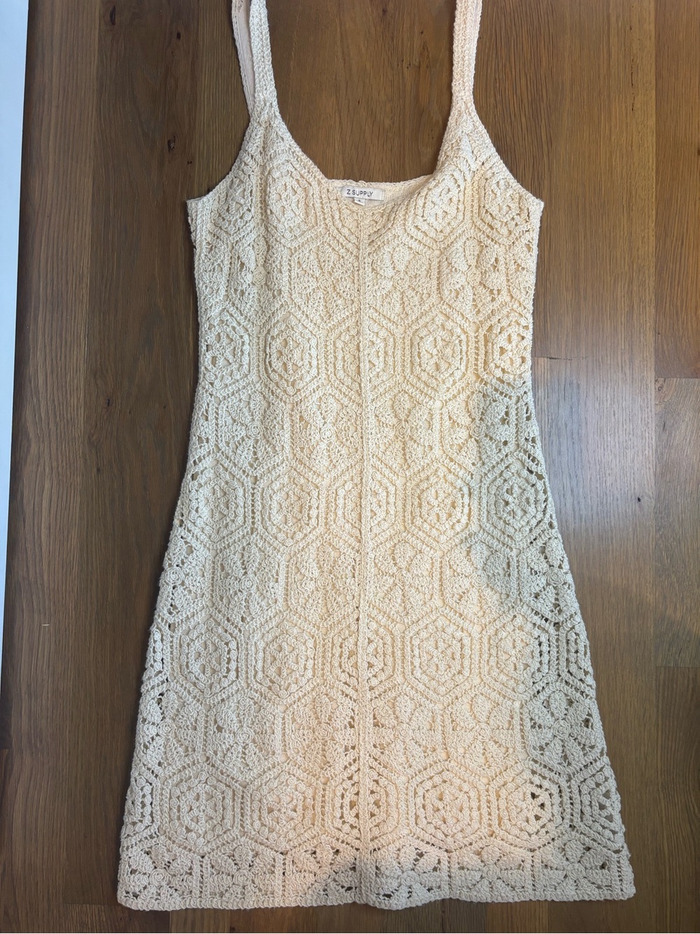 Crochet Tank Dress in Cream - Z Supply